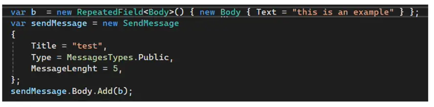 Protobuf compilation et usage .net