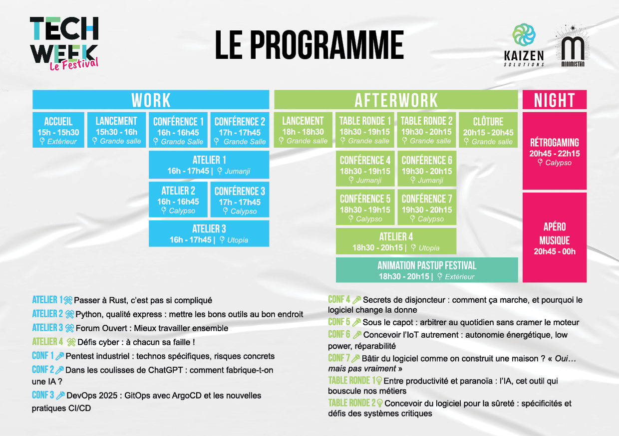 programmation TECH  WEEK
